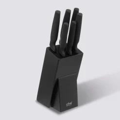 Bloc 6 couteaux, Noir