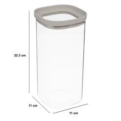 Bocal verre avec couvercle hermétique 1,6L