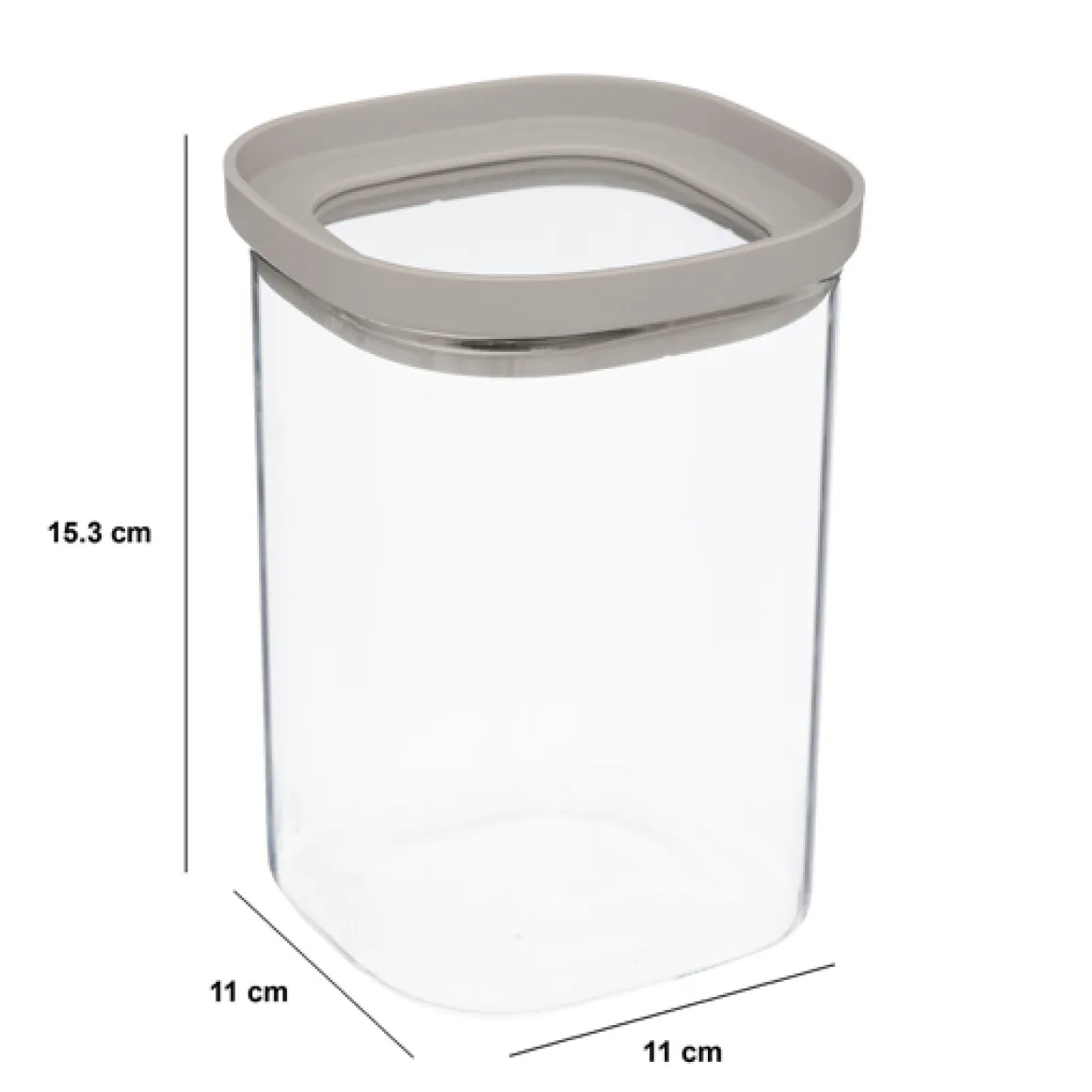Bocal verre avec couvercle hermétique 1L