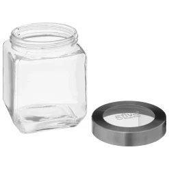 Bocal verre couvercle contour acier 1,2L