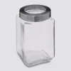 Bocal verre couvercle contour acier 1,6L