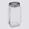 Bocal verre couvercle contour acier 2L