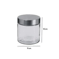 Bocal verre couvercle inox 0,75L