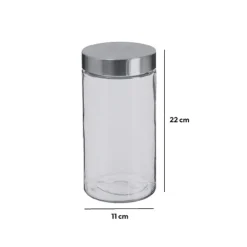 Bocal verre couvercle inox 1,7L