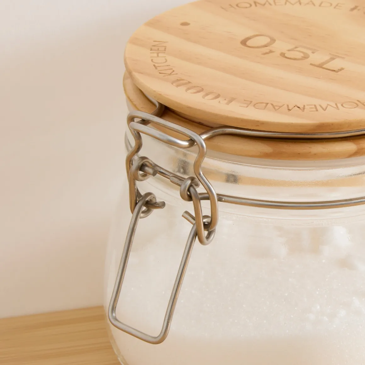 Bocal verre couvercle pin, 0,5L