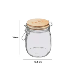 Bocal verre couvercle pin, 0,75L