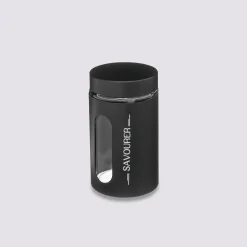 Bocal verre et métal 0,9L, Noir