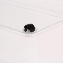 Boite de rangement plastique 60L, Transparent