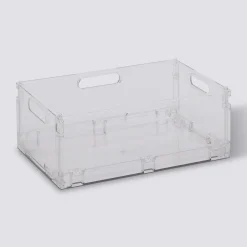 Boite de rangement pliable et empilable, 7,5L