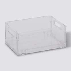Boite de rangement pliable et empilable, 2,8L