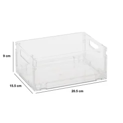 Boite de rangement pliable et empilable, 2,8L