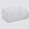 Boite de rangement pliable et empilable, 22L
