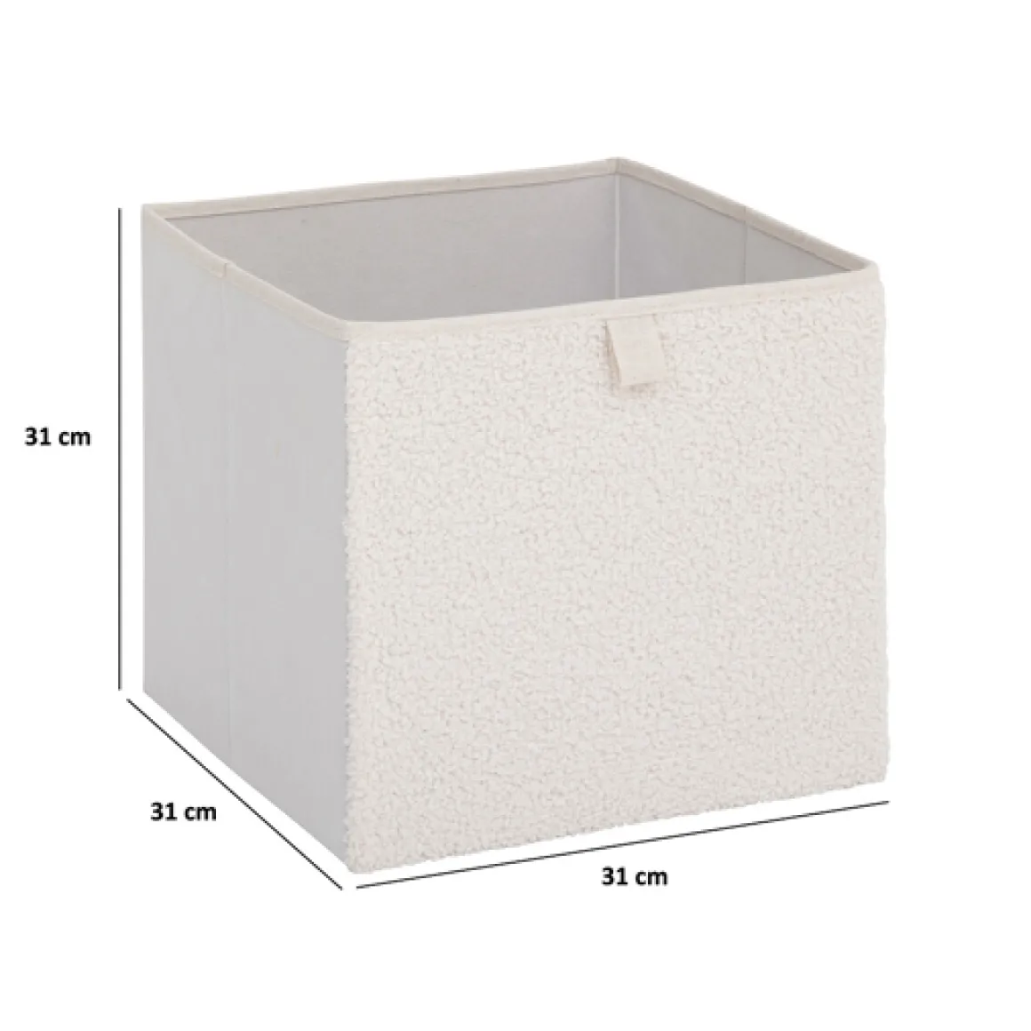 Boite de rangement 31x31 cm, Blanc