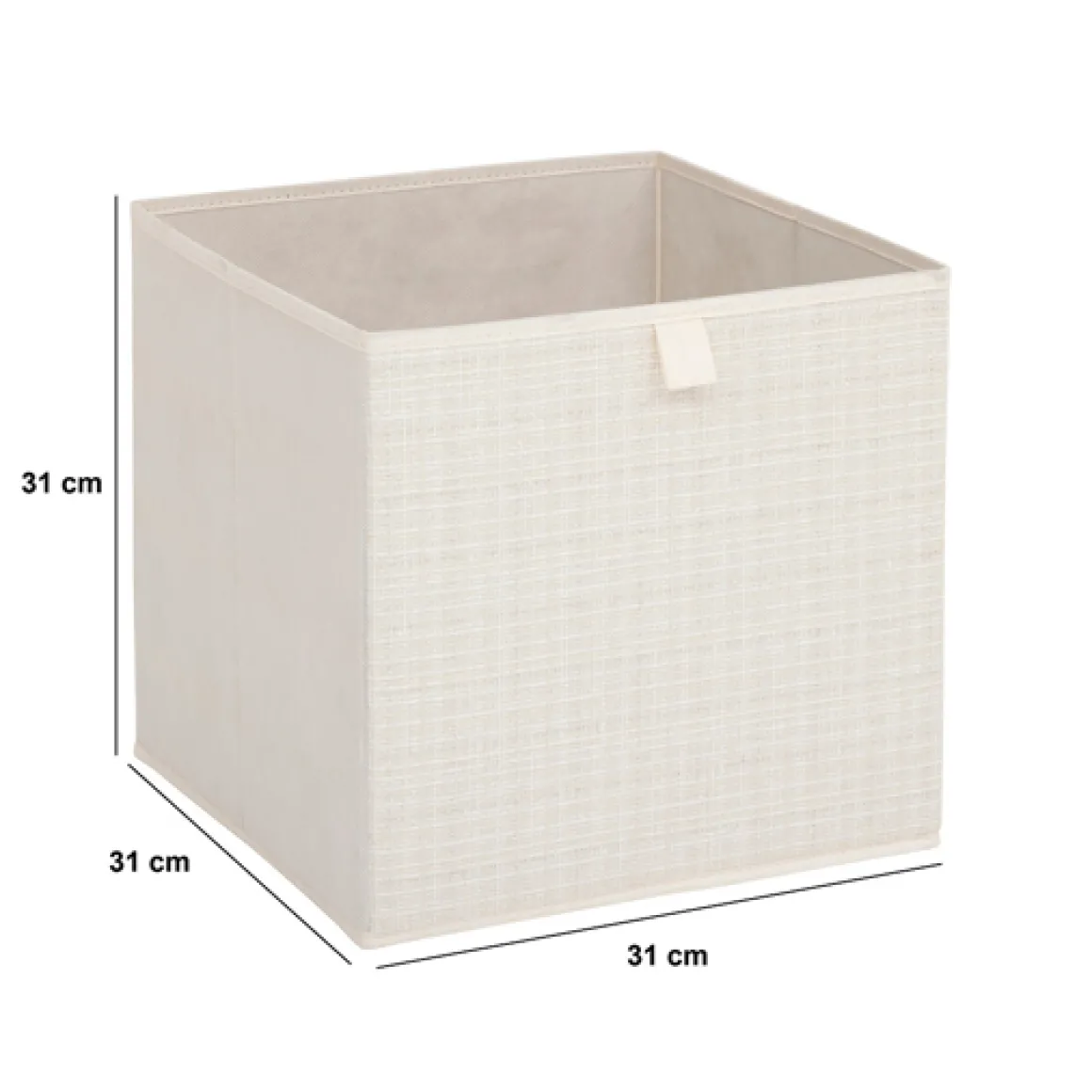 Boite de rangement 31x31 cm, Beige
