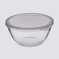 Bol à mixer 23cm avec couvercle, Verre