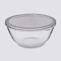 Bol à mixer 27cm avec couvercle, Verre