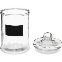 Bonbonnière en verre avec ardoise 1,2L