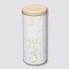 Boîte à café capsules métal, Blanc