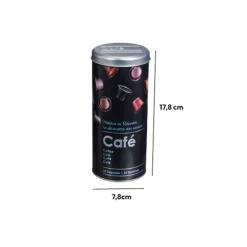 Boîte à café capsules métal, Noir