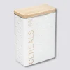 Boîte à céréales 750g métal, Blanc