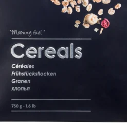 Boîte à céréales 750g métal, Noir