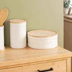 Boîte à farine, Céramique blanc