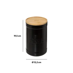 Boîte à farine, Céramique noir
