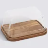 Boîte à fromage, socle acacia