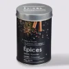 Boîte à épices 60g métal, Noir