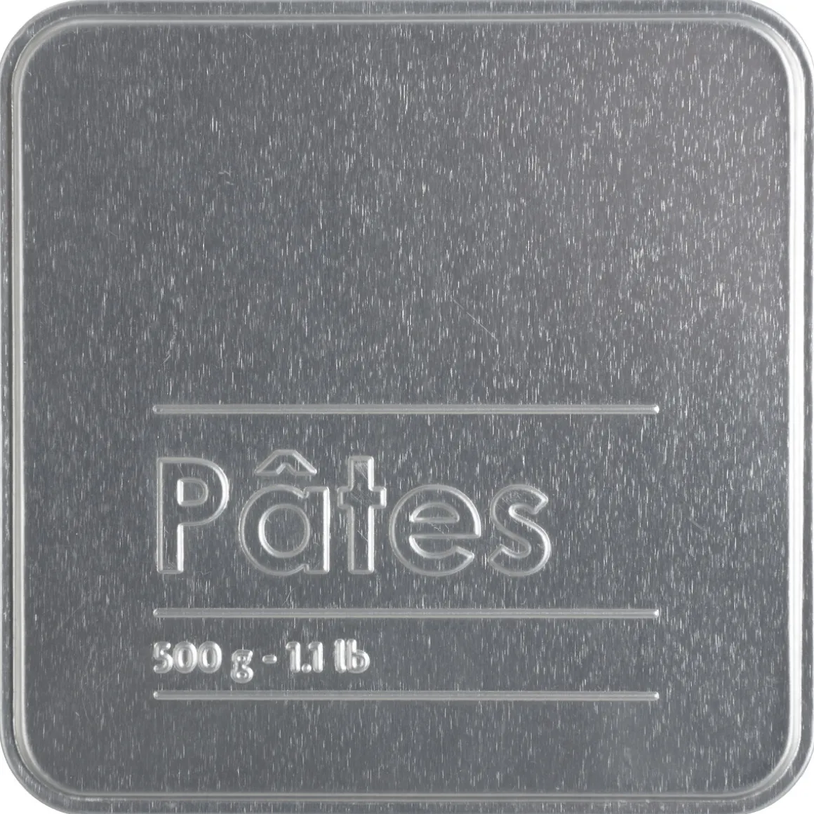 Boîte à pâtes 500g métal, Noir