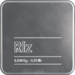 Boîte à riz en métal, Noir