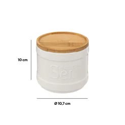 Boîte à sel, Céramique blanc