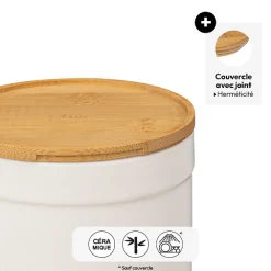 Boîte à sel, Céramique blanc