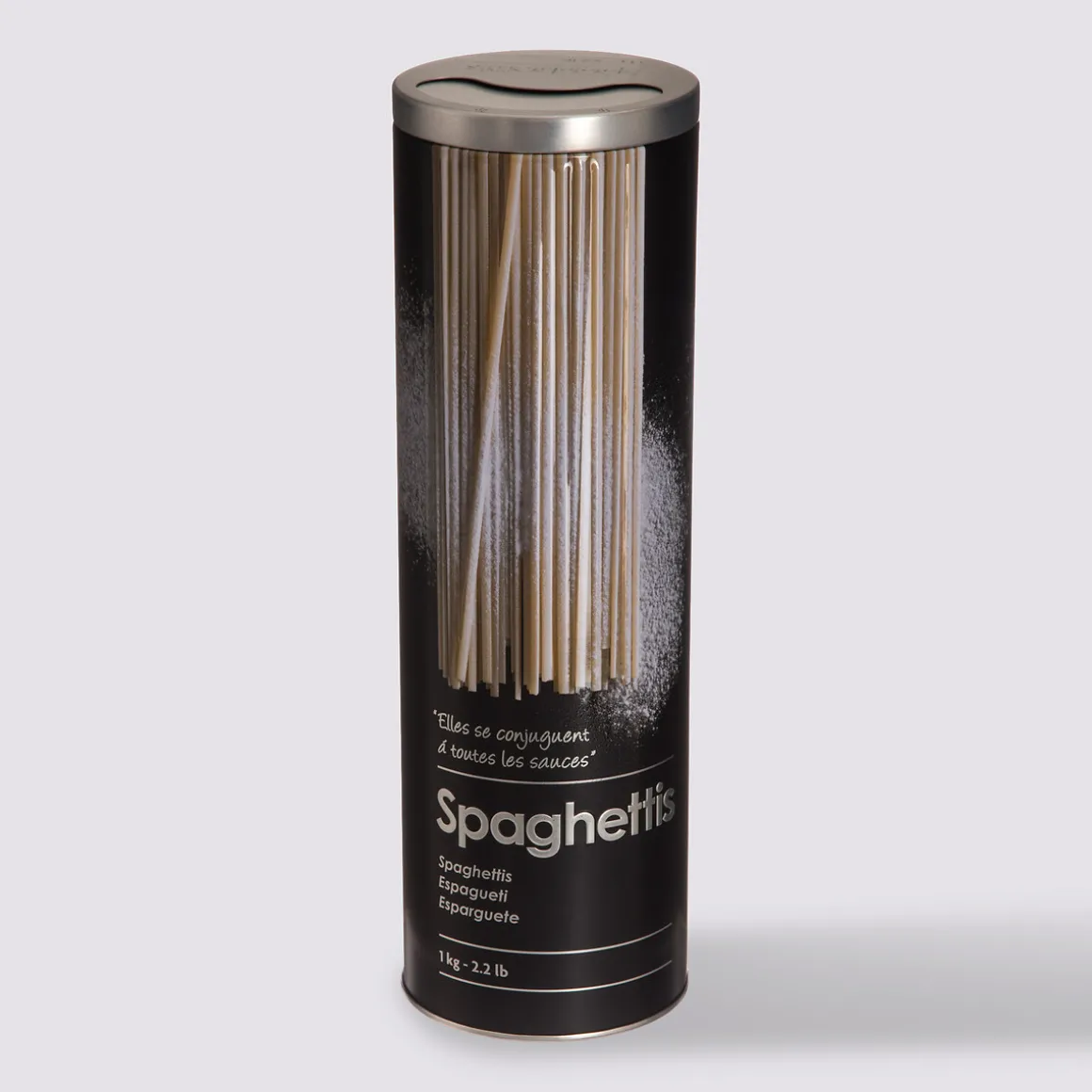 Boîte à spaghettis métal, Noir