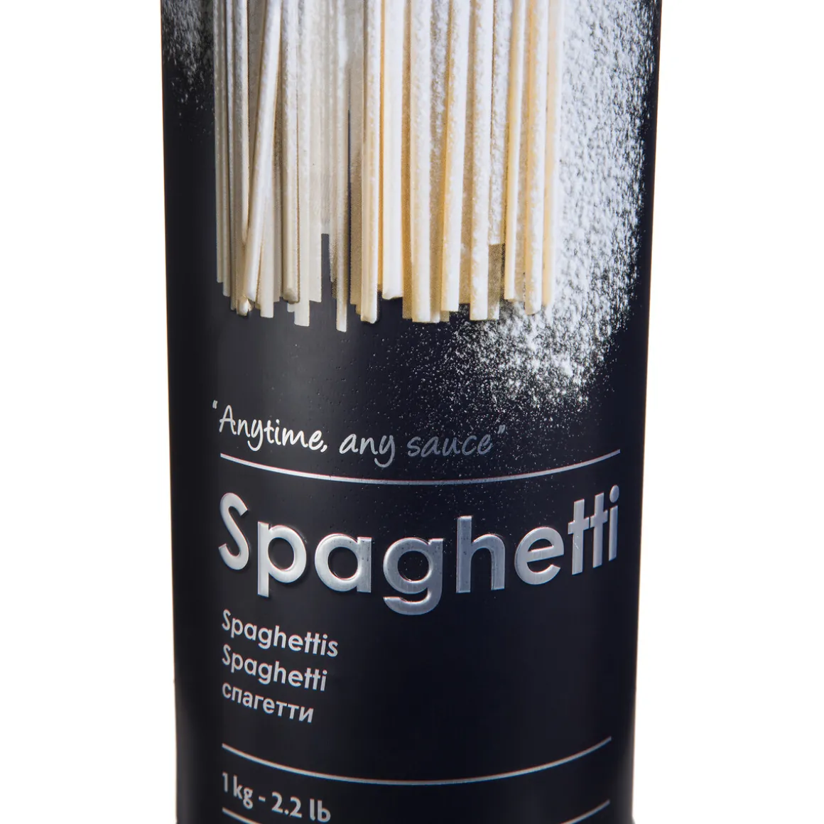 Boîte à spaghettis métal, Noir