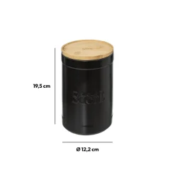 Boîte à sucre, Céramique noir
