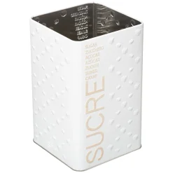 Boîte à sucre poudre métal, Blanc