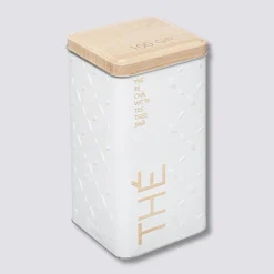 Boîte à thé vrac métal, Blanc
