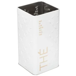 Boîte à thé vrac métal, Blanc