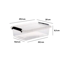 Boîte basse avec couvercle 3L