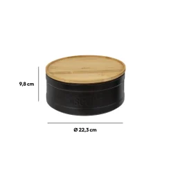 Boîte biscuits, Céramique noir