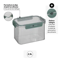 Boîte de conservation hermétique 2,5L