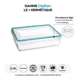 Boîte de conservation plastique 2,16L