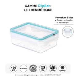 Boîte de conservation plastique 0,49L