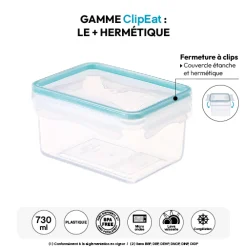 Boîte de conservation plastique 0,73L