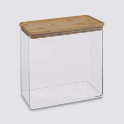 Boîte de conservation rect couvercle bambou, 3L