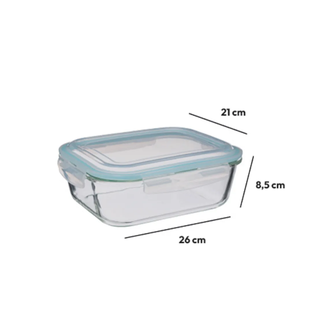 Boîte de conservation verre 2,26L