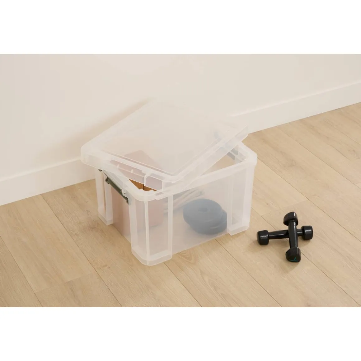 Boîte de rangement, 35L, Transparent