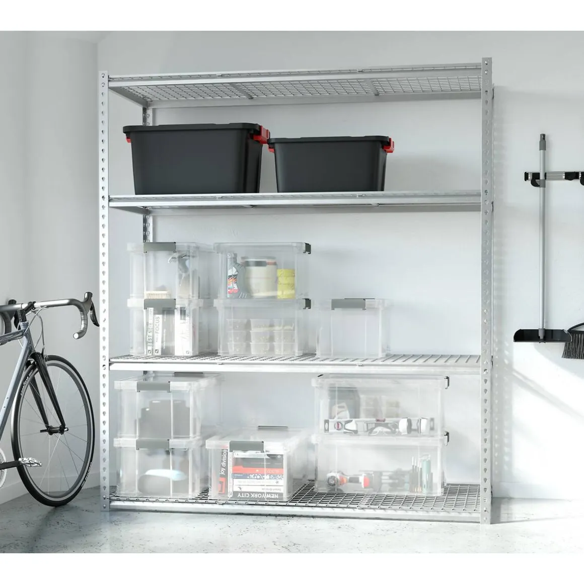 Boîte de rangement, 35L, Transparent