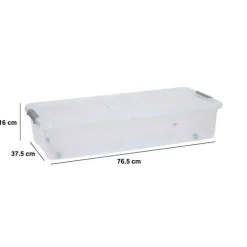 Boîte de rangement sous lit, 33L